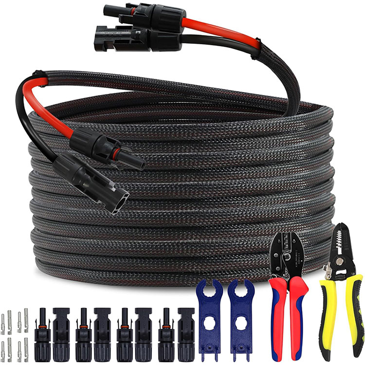 လုပ်ငန်းသုံး Rooftop PV Array 10AWG Connection Wire 50FT