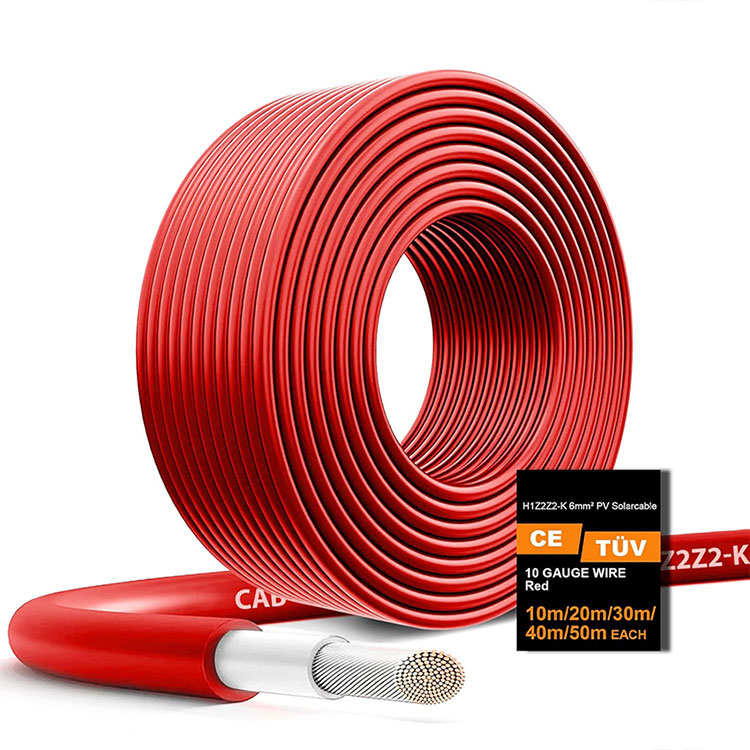 Low Conductor Resistance 10AWG Photovoltaic Wire 65FT Low Conductor Resistance 10AWG Photovoltaic Wire 65FT